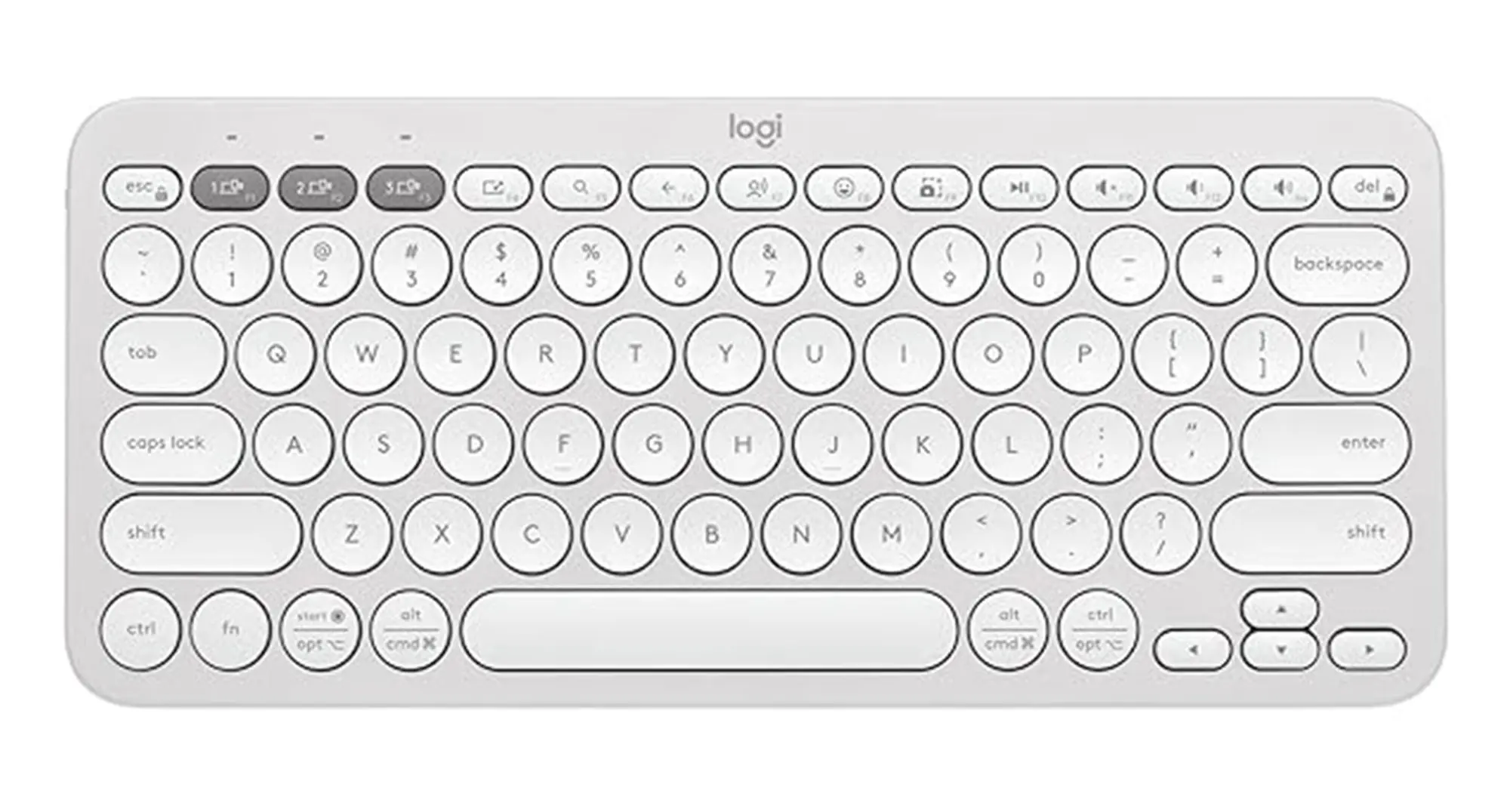 Logitech® Pebble Keys 2 K380s - Tonal white-1500px-v00011.webp